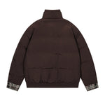 Retro fake two-piece cotton jacket