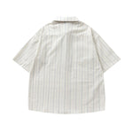 Retro striped shirt with tie