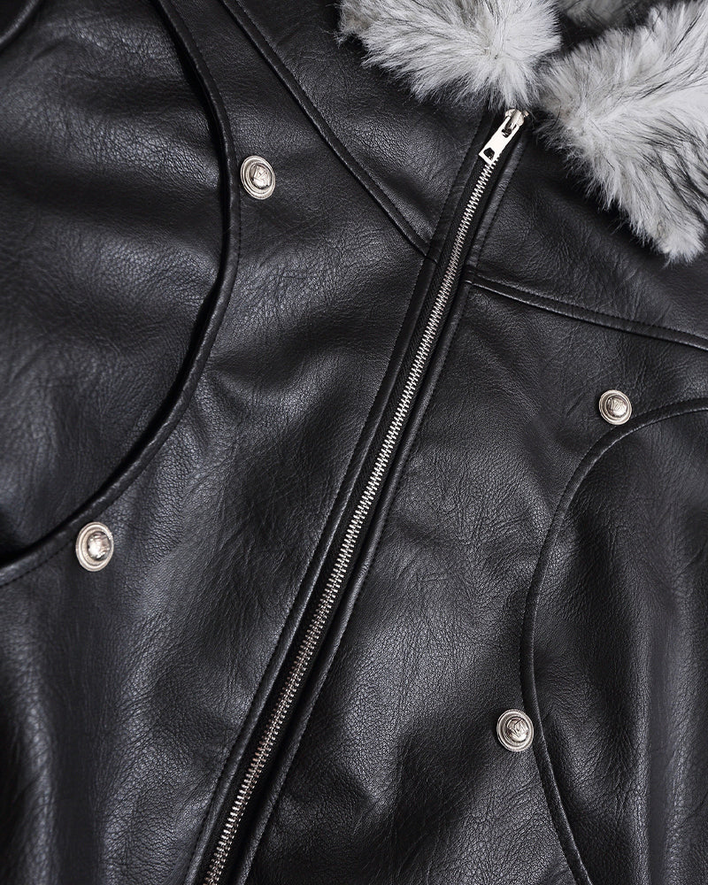 Retro cotton-padded jacket