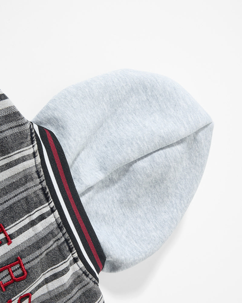 Washed striped couple jackets