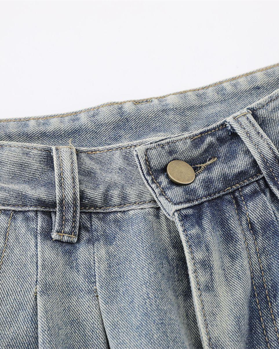 Vintage Multi-Pocket Cargo Jeans