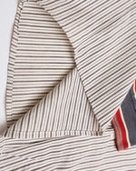 Fake two-piece cape striped long-sleeved shirt