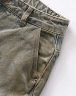 Heavy duty wide-leg jeans