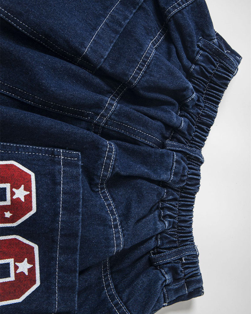 Washed funny jeans