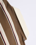 레트로 자수 스트라이프 반팔