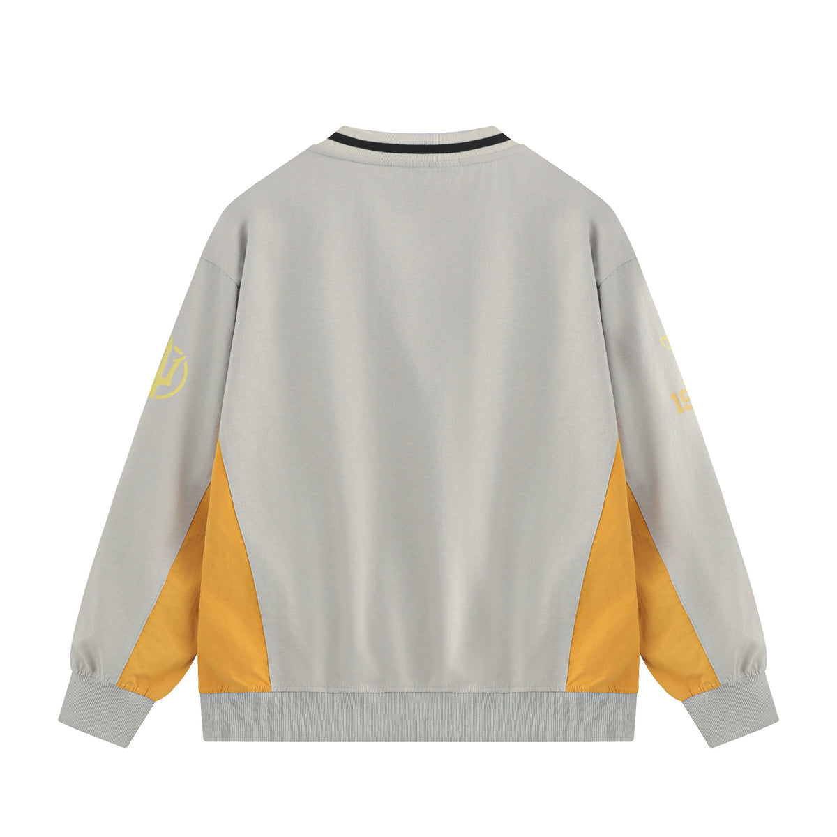 Retro contrast patchwork sweatshirt