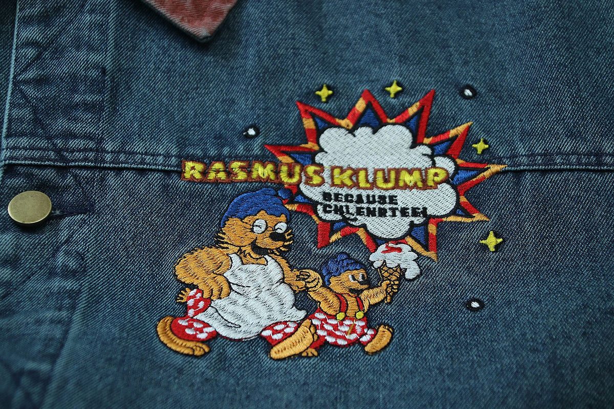 Retro cartoon washed versatile jacket