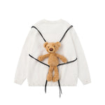 雙肩包玩偶情侶針織衫