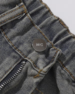 Puppy Embroidered Cropped Shorts