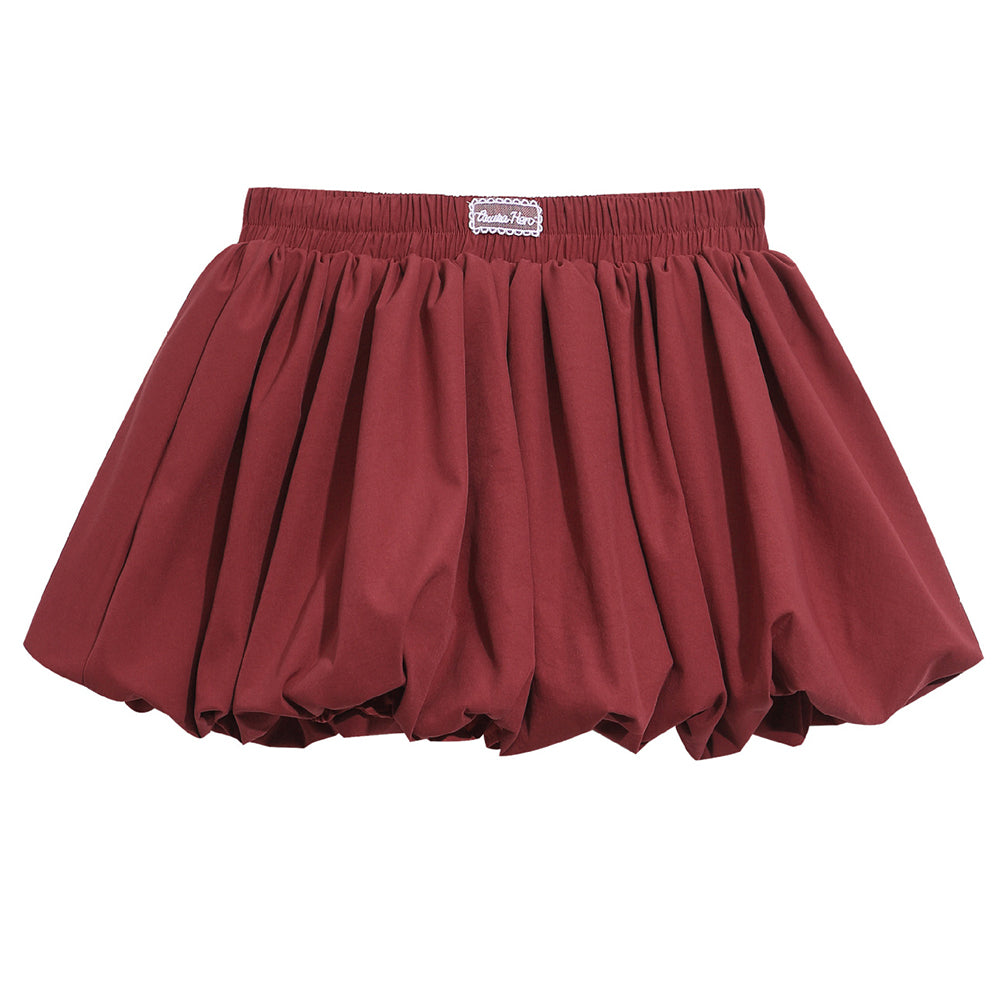 구름 모양의 풍성한 꽃봉오리 스커트