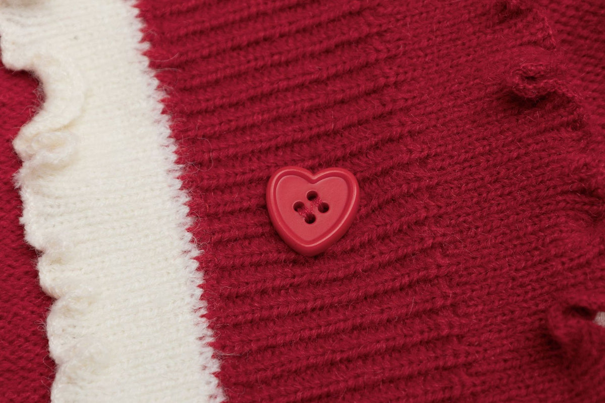 Cute cherry sweater cardigan