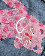 빈티지 패치워크 데님 재킷