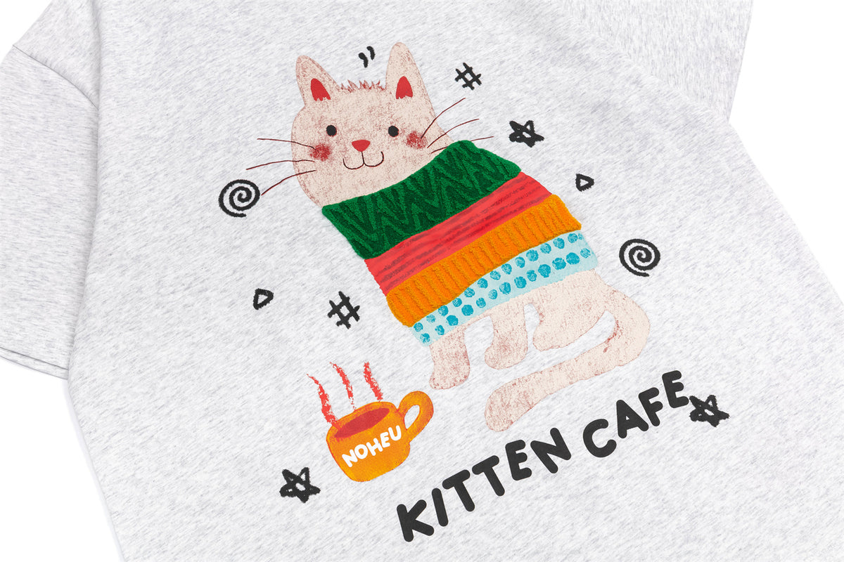 Cute cat short sleeves