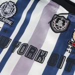 復古豎條紋露肩長袖（女款）