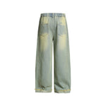 Fun straight-leg denim pants