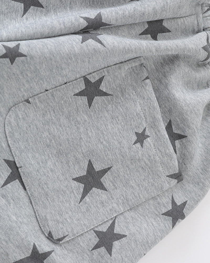 拼接撞色休閑褲