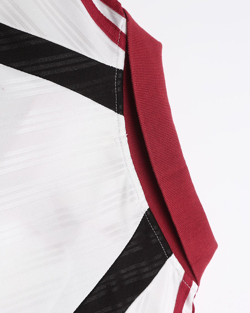 Contrast color stitching sweatshirt