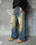 ripped distressed jeans