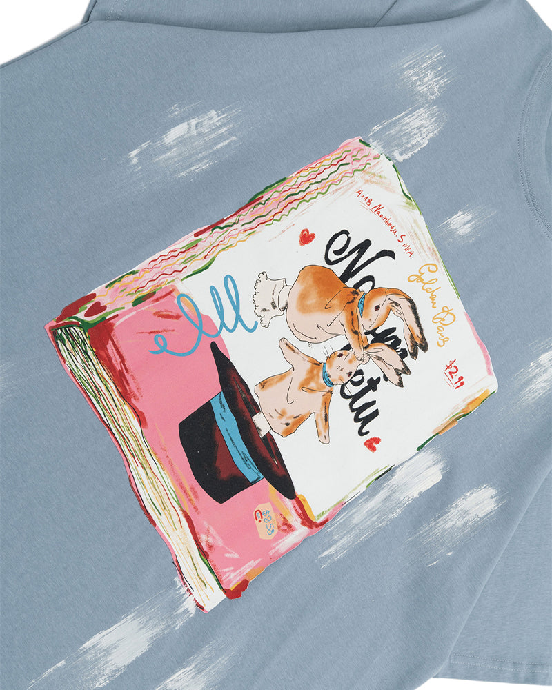 Cartoon bunny short sleeves