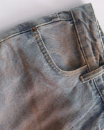 復古做舊牛仔褲