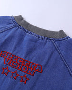 빈티지 워시드 자수 반팔