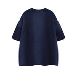 Retro loose simple short sleeves