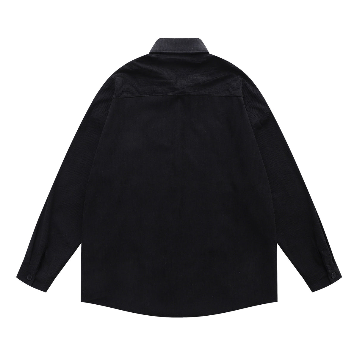 Floral embroidered long-sleeved shirt