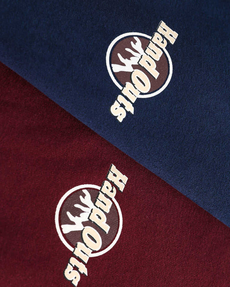 Color-blocked collared sweatshirt