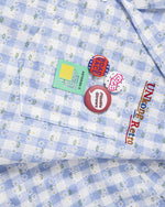 Badge Plaid Short Sleeve Shirt