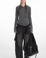 Slim-fit hooded long-sleeved top (women's)