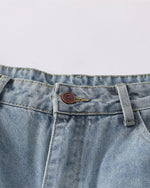 做舊破洞牛仔長褲