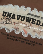 레트로 레터 패치 반팔