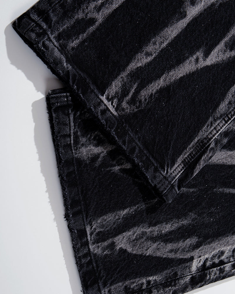 休閑個性牛仔長褲