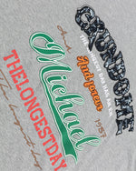 레터 패치가 있는 커플 반팔 티셔츠