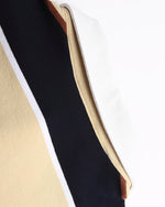 條紋撞色翻領衛衣