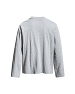 Retro distressed printed long-sleeved shirt