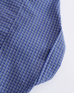 Embroidered plaid long-sleeved shirt