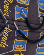 Distressed Star Hooded Sweatshirt Jacket