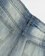 做舊直筒牛仔褲