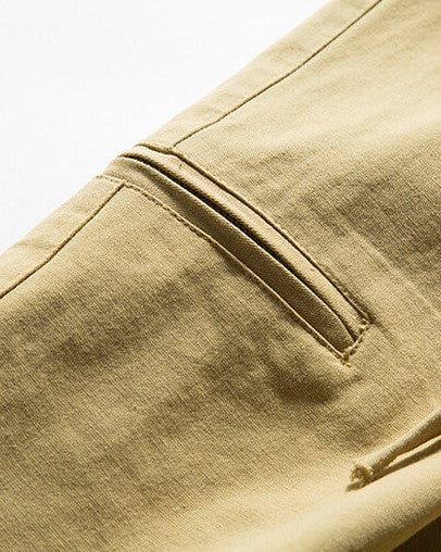 Solid color all-match casual trousers