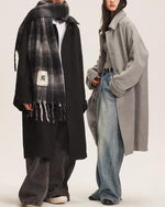 休閑寬鬆風衣外套