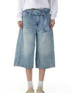 Retro washed all-match shorts