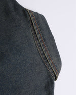 Washed panel denim shirt