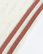 paneled plaid knitted sweater