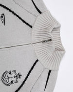 모터사이클 스타일 카디건 스웨터