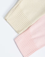 Contrast color pullover sweater