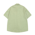 Retro fun cartoon embroidered shirt 