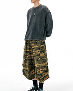 Camouflage cargo casual pants