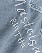 워시드 데님 반팔