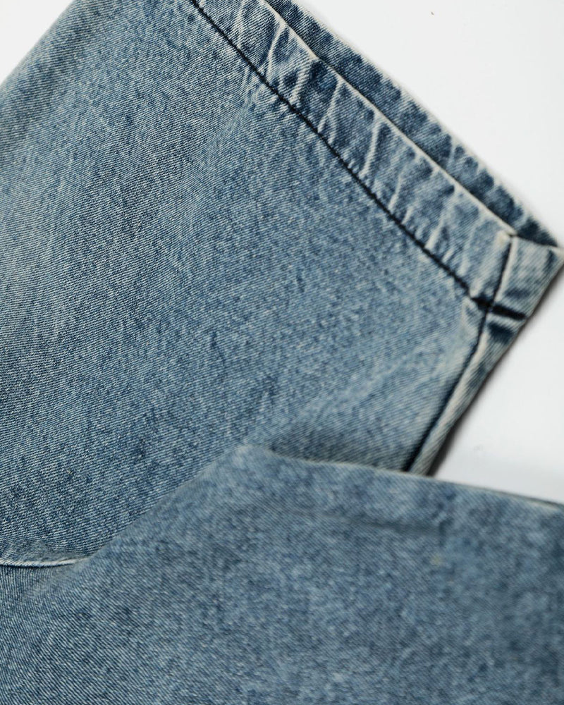 Vintage loose denim short sleeves